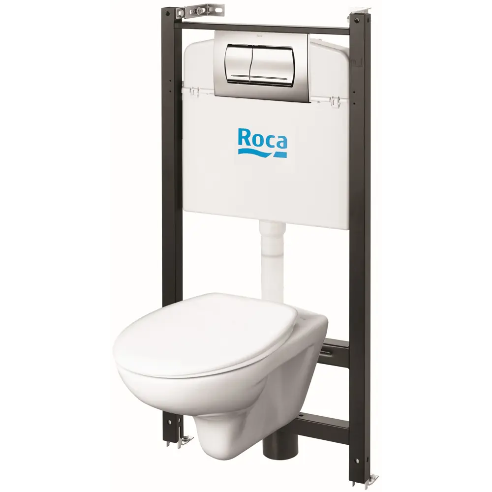 Комплект инсталляция унитаз кнопка Roca Mitos STLM-2024326