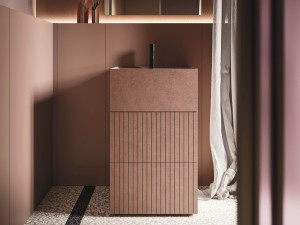 Модульный шкаф для умывальника с раковиной из Ocritech