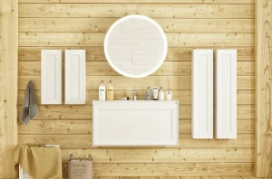 MILLENNIO Bianco opaco Комплект мебели в ванную BAGNOPIU