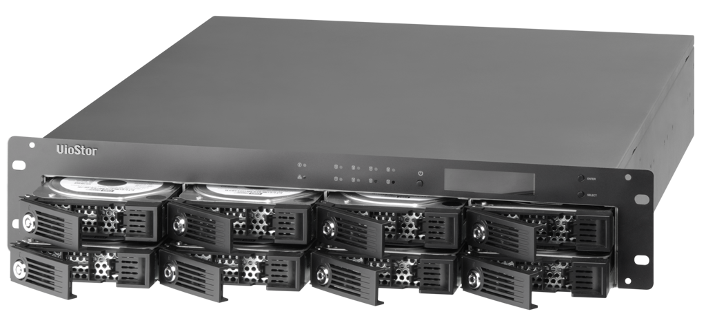 VS-8040U-RP Smb nvr, 40 channels, 8-tray w/o hdd, rackmount, 2xpsu. intel 2,8 ghz QNAP Santreyd  - Вид №2