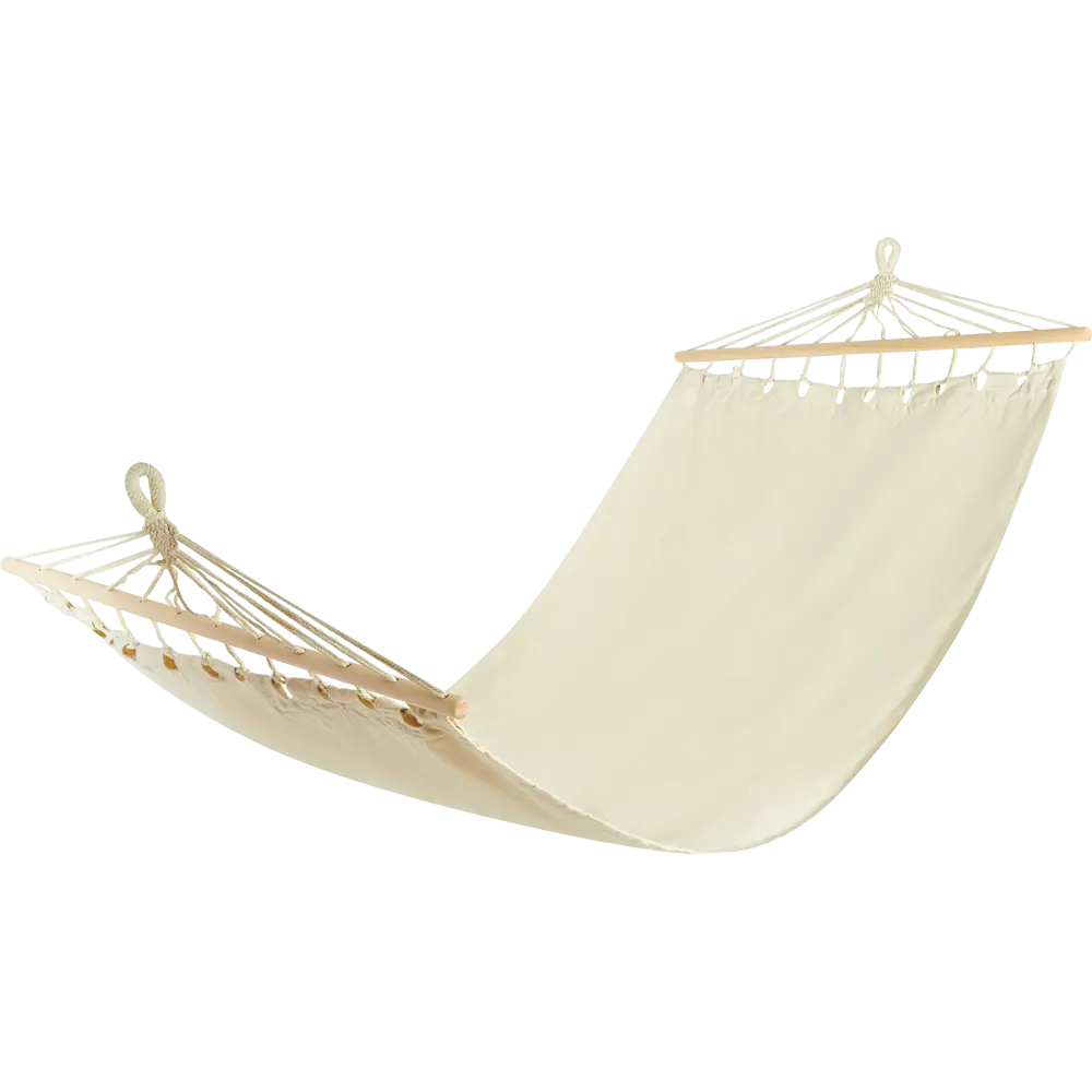 Гамак садовый 100x200 см, поликоттон/дерево, цвет бежевый Santreyd STLM-2117001