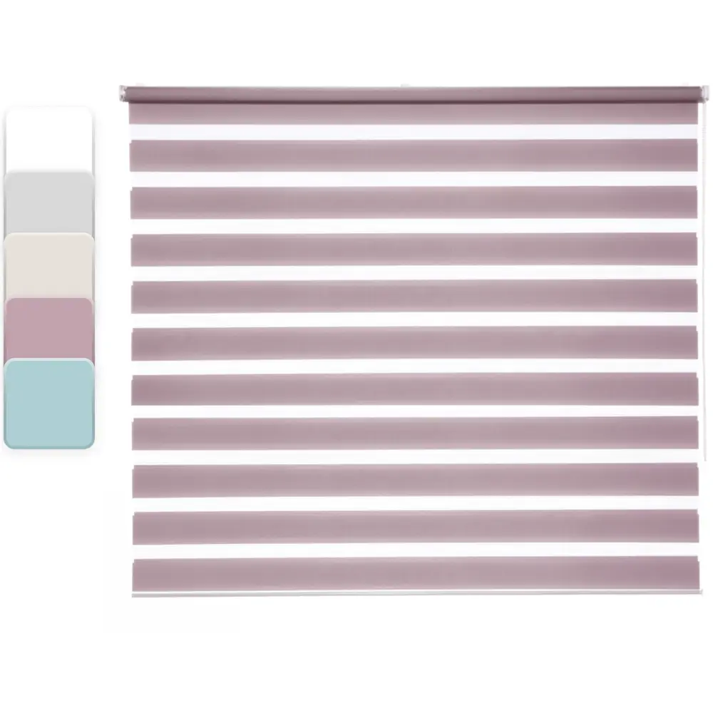 Штора рулонная день-ночь Inspire Peter 160x175 см сиреневая Santal 4 STLM-2058023 - Вид №1