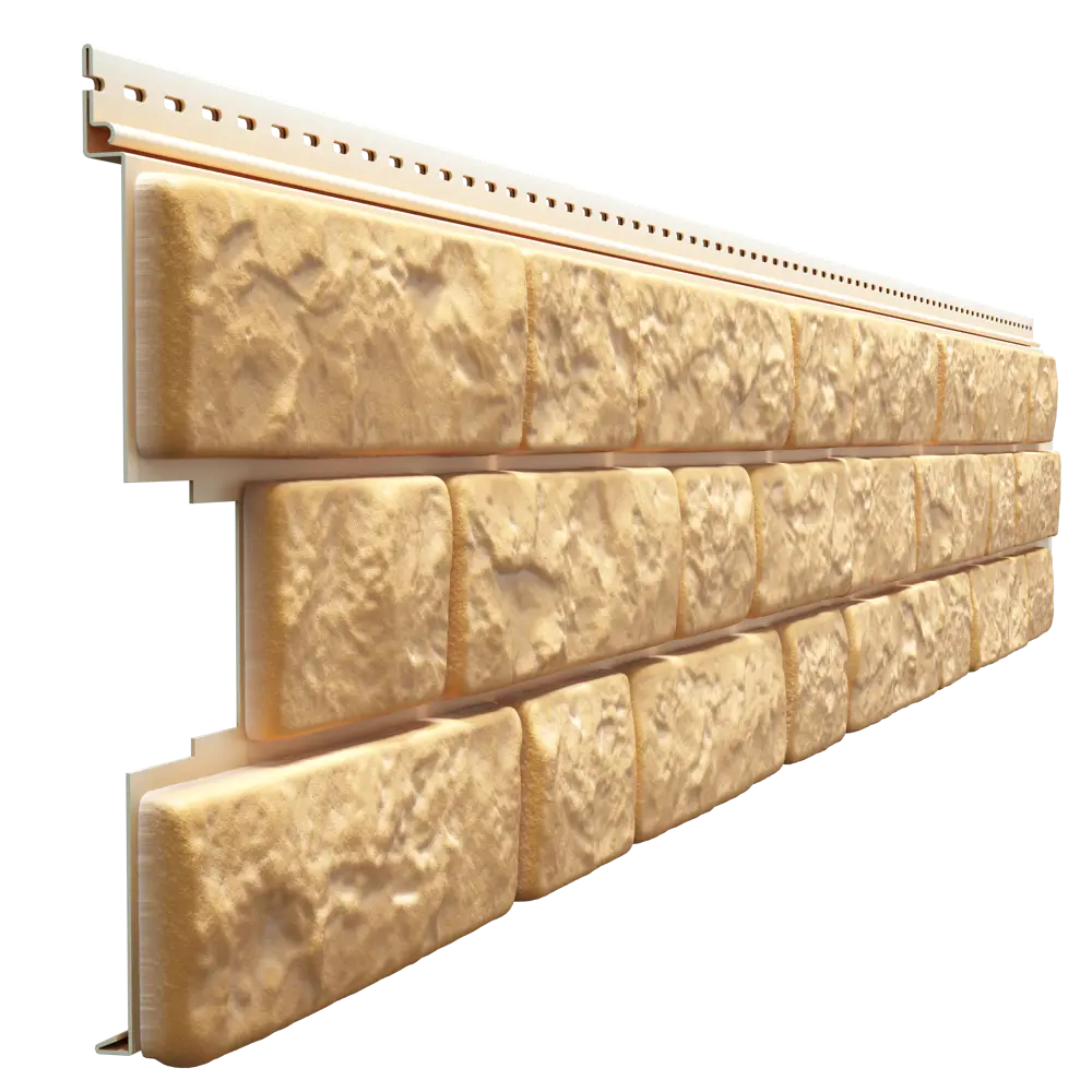 88292074 Сайдинг виниловый Döcke Bergart Камень 1.8 м Пекан 0.52 м² STLM-0077326