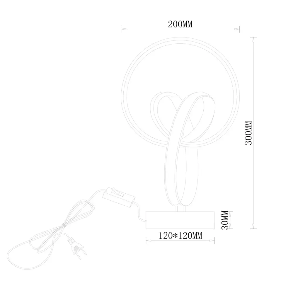 Настольная лампа светодиодная Fete FR6104TL-L22G цвет золото Freya STLM-2095579 - Вид №9