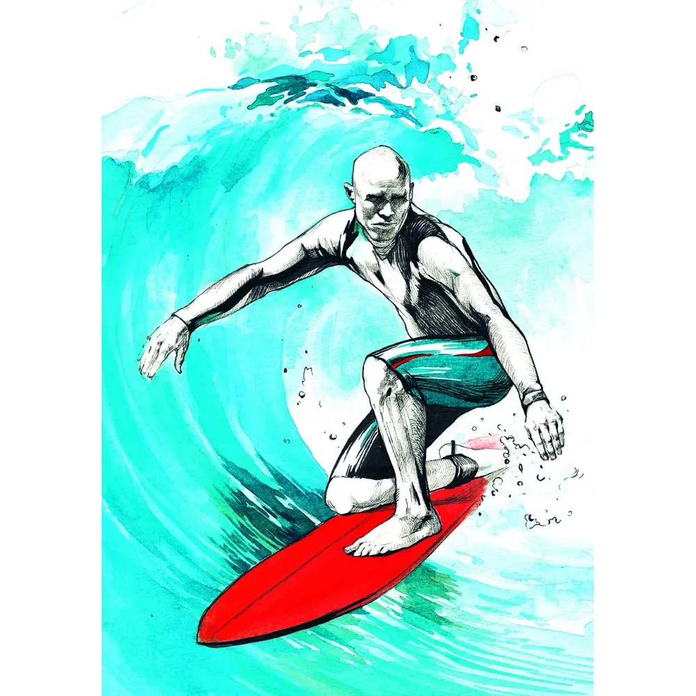 Постер «Лови волну» 21x29.7 см Santreyd STLM-2139688