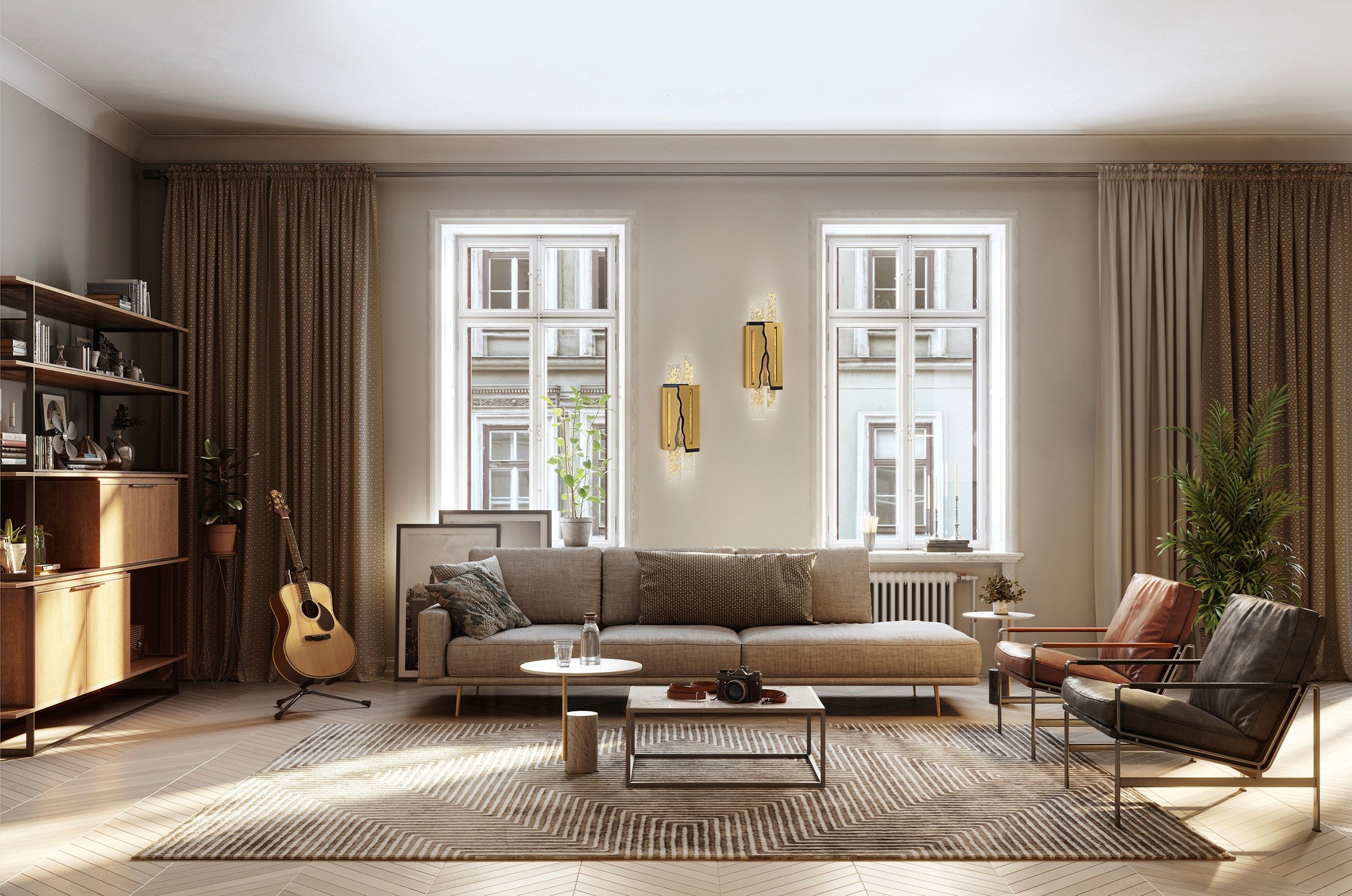 Настенный светильник / потолочный светильник из стали и стекла Patrizia Volpato Flow ARCH-00140745 - Вид №1