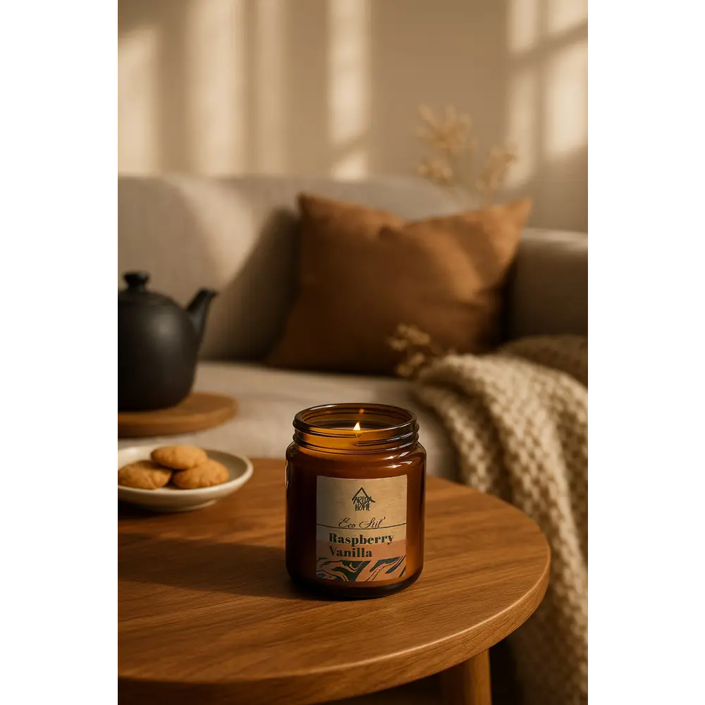 Свеча в стакане ароматизированная Eco Stil Малина и ваниль ARIDA HOME STLM-2112997 - Вид №6