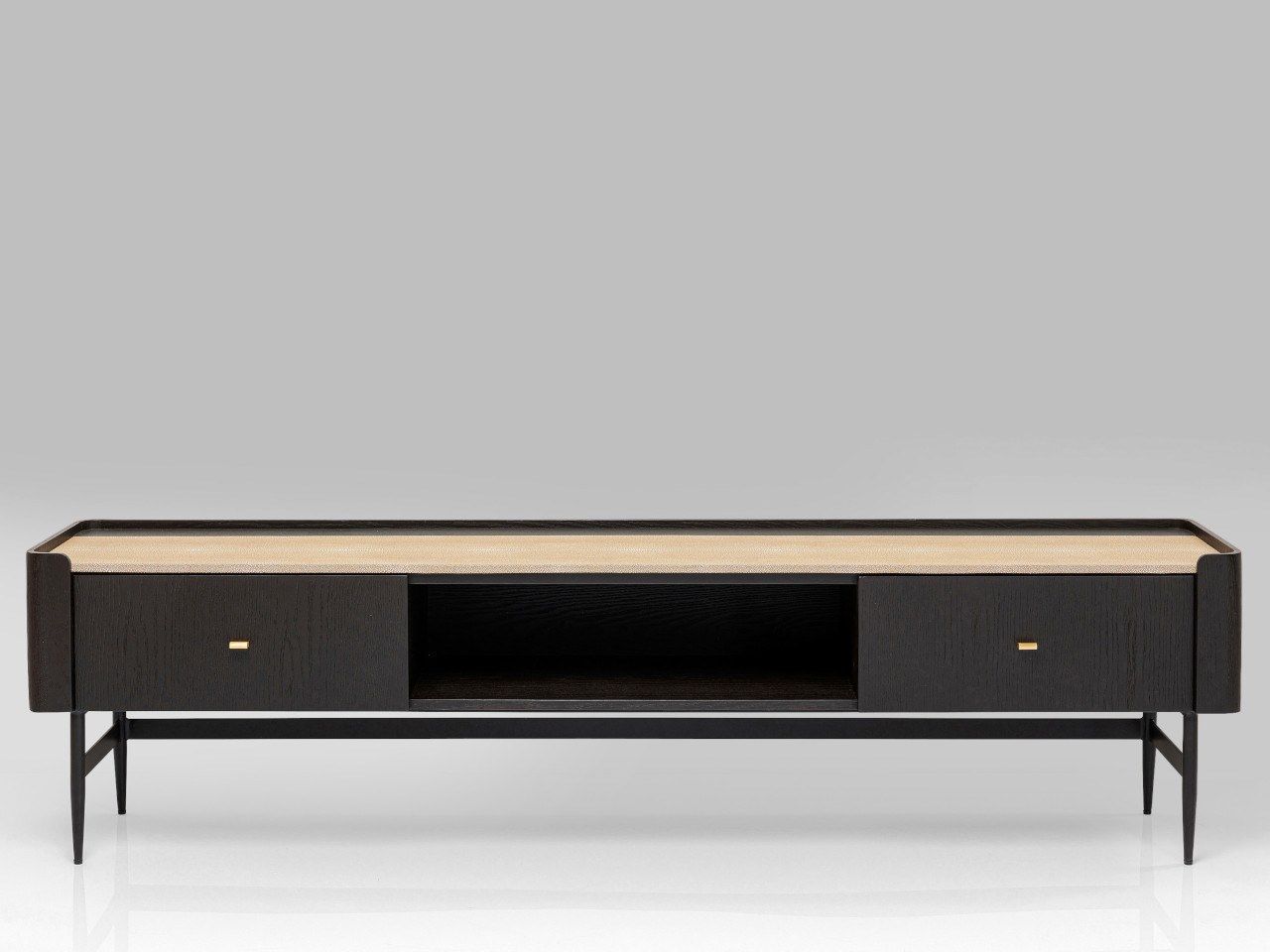 Низкий деревянный шпон ТВ шкаф с ящиками KARE Design Милан ARCH-00109957 - Вид №7