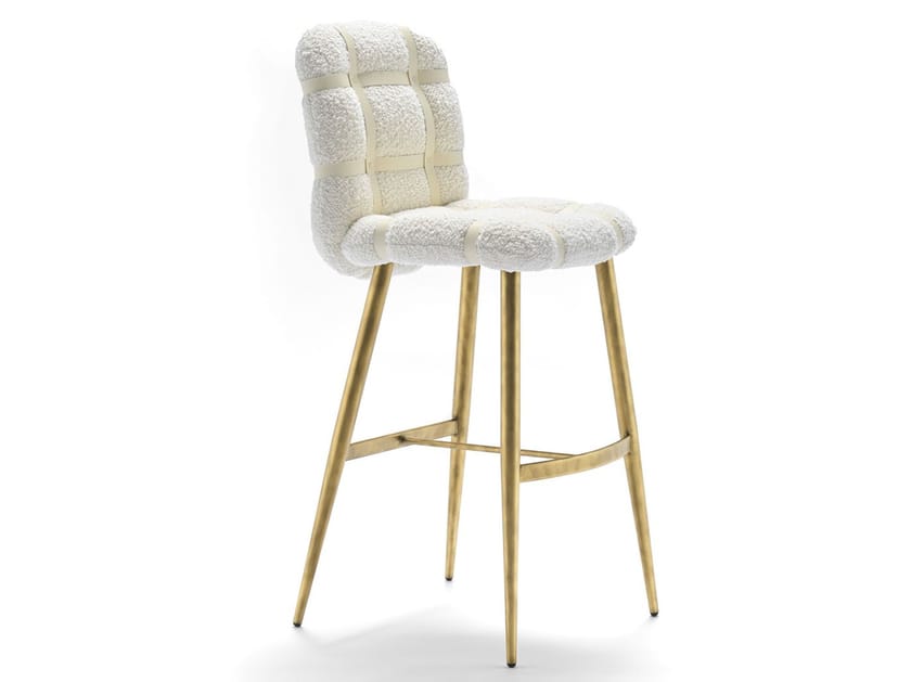 Высокий тканевый стул с подставкой для ног Fasem Avion ARCH-00139966