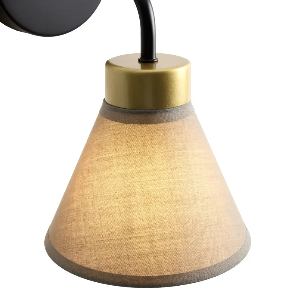 Настенный светильник Freya Natta цвет черный/бежевый STLM-2146163 - Вид №3