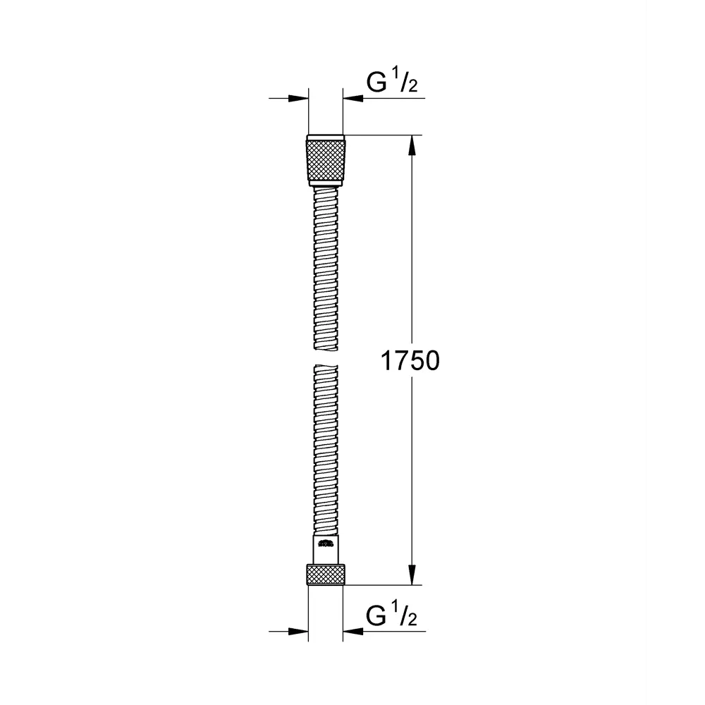 Шланг для душа Grohe 1.75 м металл цвет хром STLM-2079756 - Вид №2