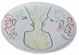 Roche Bobois Керамическая тарелка Jean cocteau