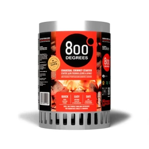 Стартер для розжига угля 800 Degrees Chimney Starter XL нержавеющая сталь 31.3x19.5 см