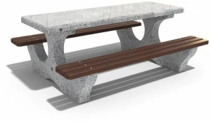 ENCHO ENCHEV - ETE Стол для пикника из бетона и дерева  116