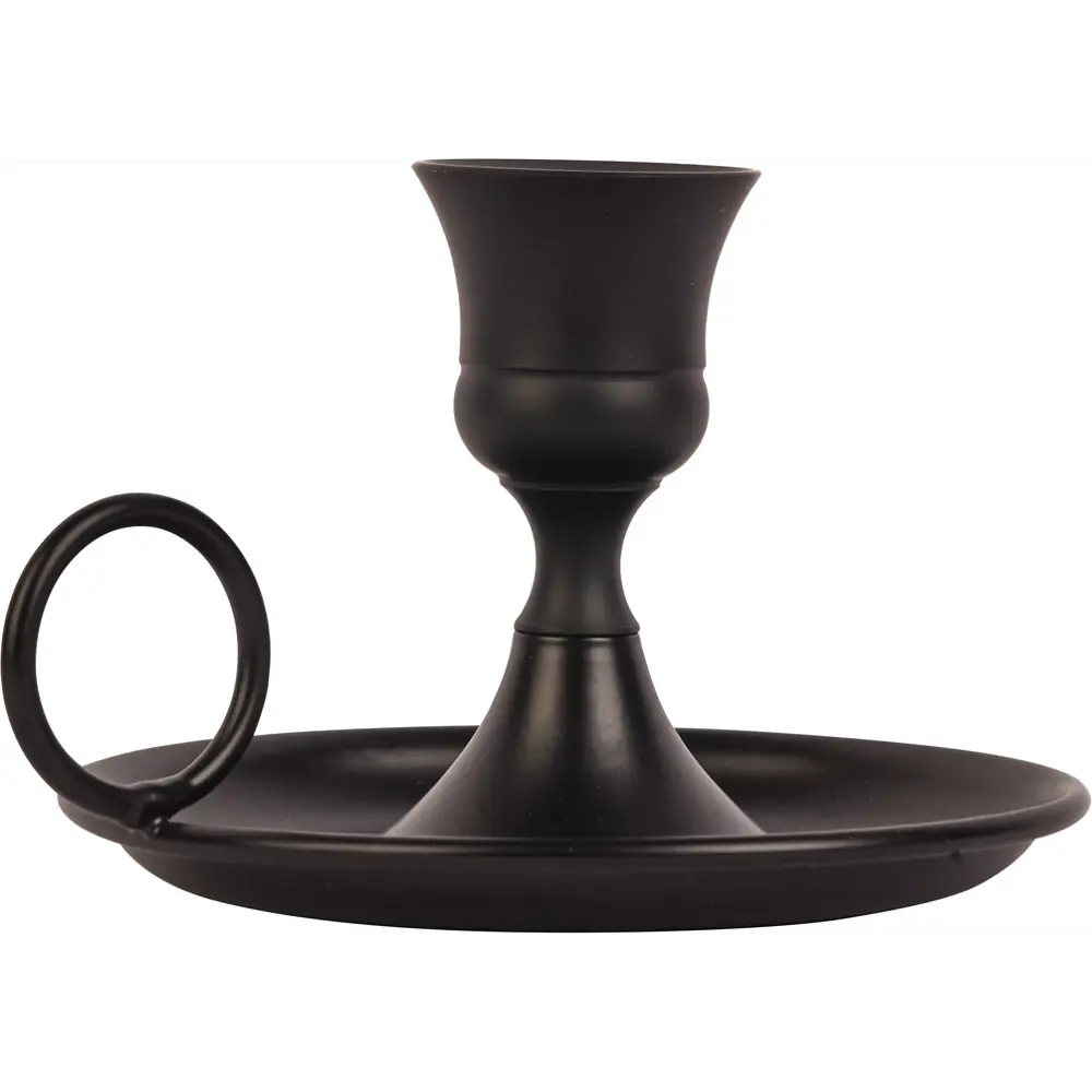 Подсвечник металл 6.5 см цвет черный Santreyd STLM-2079180 - Вид №1