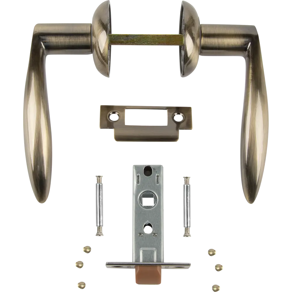 Дверные ручки Edson 13-Z01 без запирания алюминий гальваническое покрытие цвет бронза STLM-2022025 - Вид №1