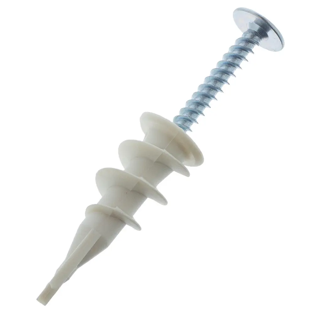 Дюбель для гипсокартона Driva F12 с шурупом АБС/оцинкованная сталь 6 шт. 12527870 STLM-2152389 ЕКТ  - Вид №1
