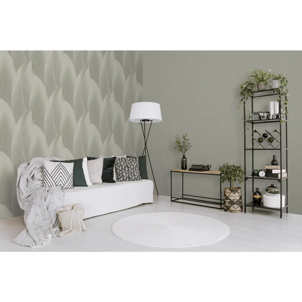 Флизелиновые обои Ateliero Divo зеленые рельефные 1.06 м 89423694 STLM-1575306 - Вид №5