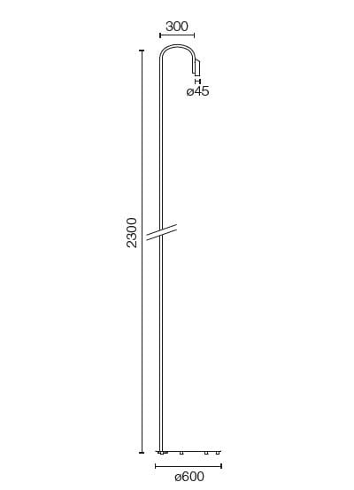 Напольная лампа из нержавеющей стали Flos Outdoor Collection-пол ARCH-00151071 - Вид №9