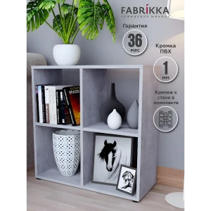 91948574 Стеллаж для ванной Fabrikka 68x68x29 см нагрузка до 20 кг лдсп цвет бетон STLM-1411944