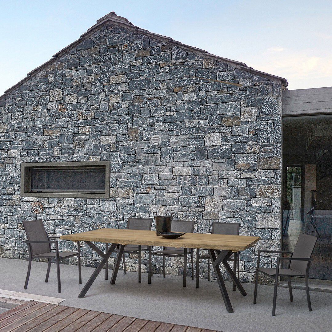 Алюминиевый штабелируемый садовый стул с подлокотниками BIZZOTTO Konnor ARCH-00101358 - Вид №38