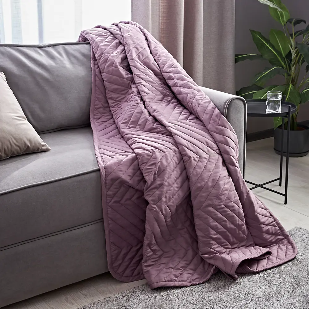 Покрывало Нью 200x240 см микрофибра цвет бузина SEASONS STLM-2076860 - Вид №4