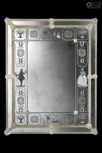 844 ORIGINALMURANOGLASS Венецианское зеркало Morosini - муранское стекло OMG  см