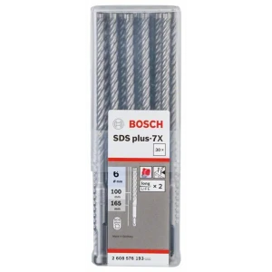 Набор буров по бетону SDS-plus 7X Bosch 6x50x110 мм, 30 шт.