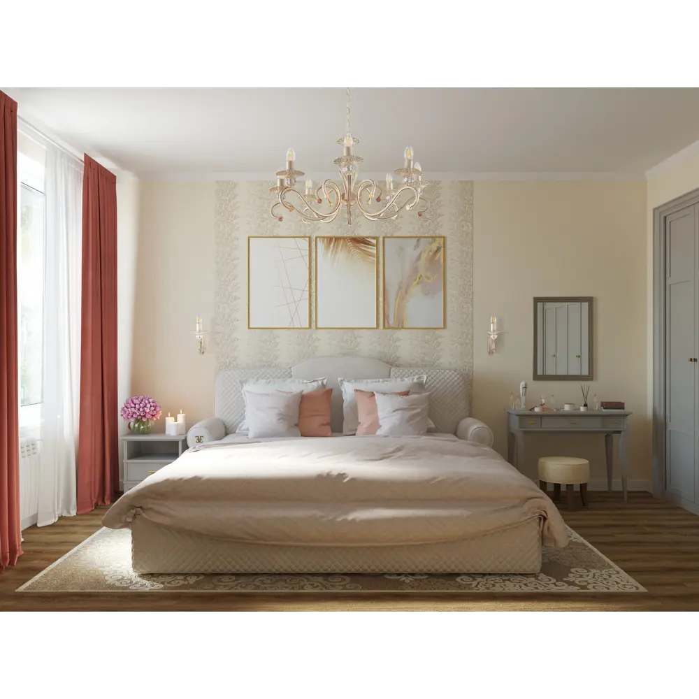Обои флизелиновые Euro Decor Thea бежевые 1.06 м 7014-01 82377842 STLM-2205740 - Вид №5