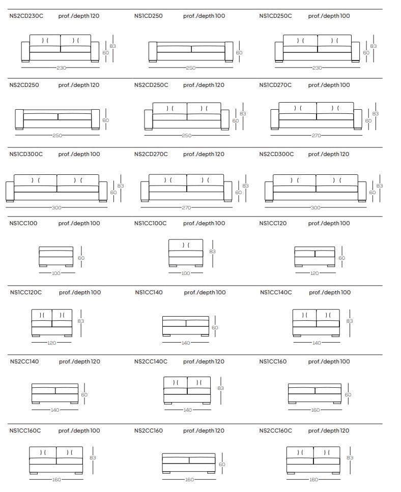 Угловой съемный диван из ткани GRUPPO FOX день Фокса ARCH-00015647 - Вид №6