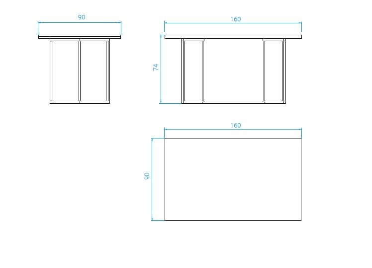 Прямоугольный керамический обеденный стол RED EDITION Horizon ARCH-00139058 - Вид №5