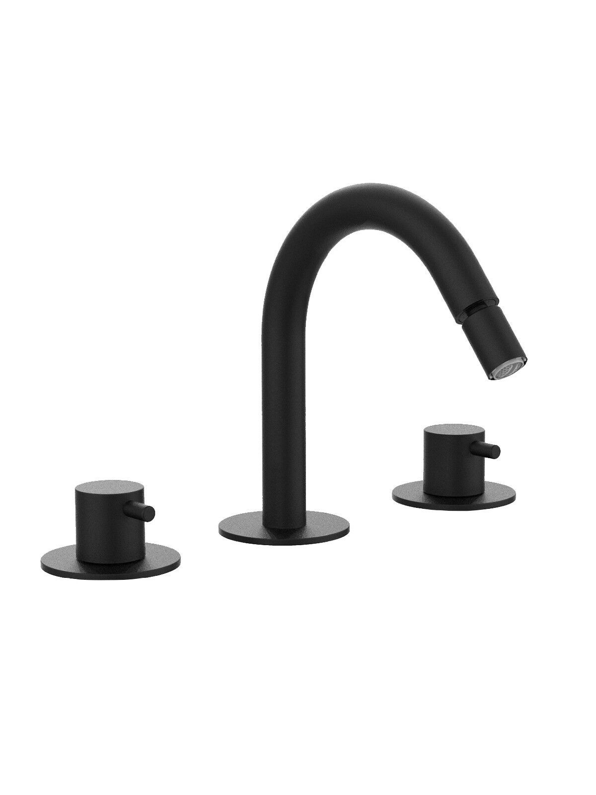 Смеситель для биде с 3 отверстиями для пола с отдельными розетками Rubinetterie Frattini Pepe XL ARCH-00131328 - Вид №7