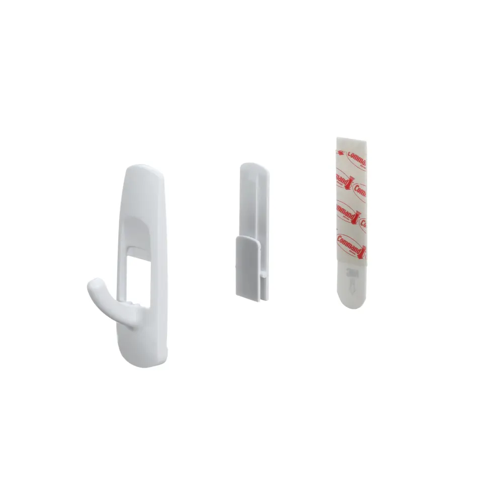 Крючок Command максимальная нагрузка 1.35 кг 35 мм пластик цвет белый 2 шт Santreyd STLM-2093169 - Вид №3