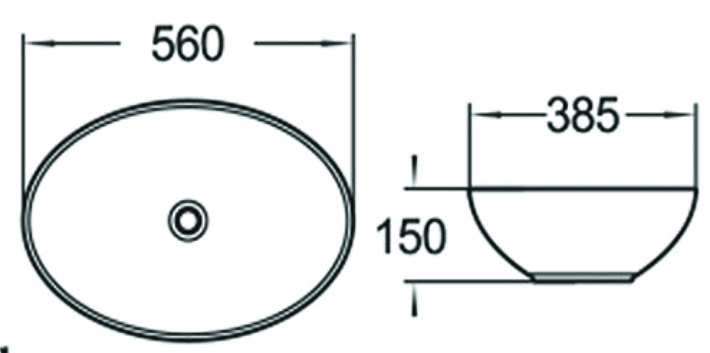 Раковина чаша SL-1077 SANTILINE  - Вид №1