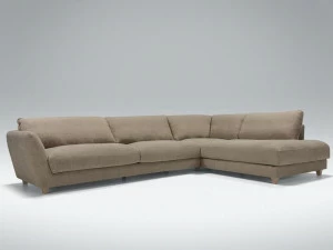Sits Угловой диван из ткани с шезлонгом