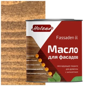 Масло для фасадов HOLZER MFASAD25Konyak цвет коричневый 2.5 л