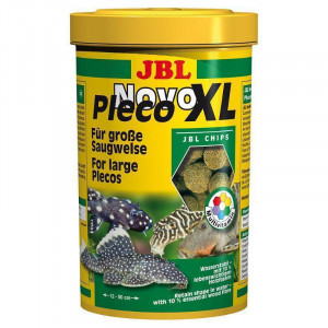 ПР0030340 Корм для рыб NovoPleco Водорослевые чипсы с примесью целлюлозы для кольчужных сомов 1л (550г) JBL