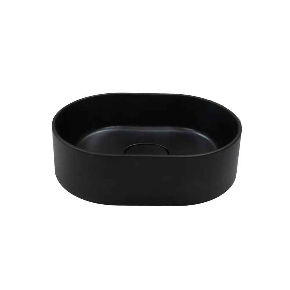 Santreyd Oval CM — накладная раковина из литьевого мрамора чёрного цвета 86238964 Mira STLM-0067267 - Вид №2