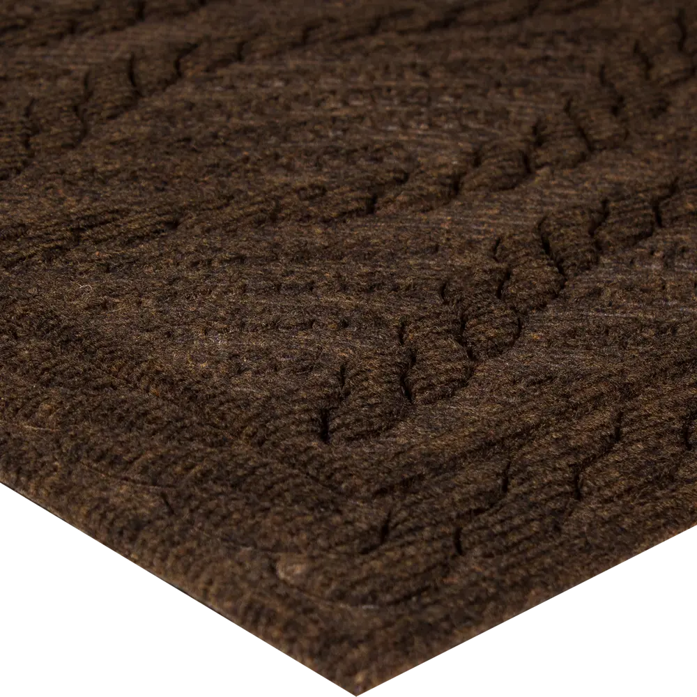 Коврик Inspire Eco Rib 45x75 см полиэстер цвет тёмно-коричневый 82109332 STLM-2117169 Santreyd  - Вид №1