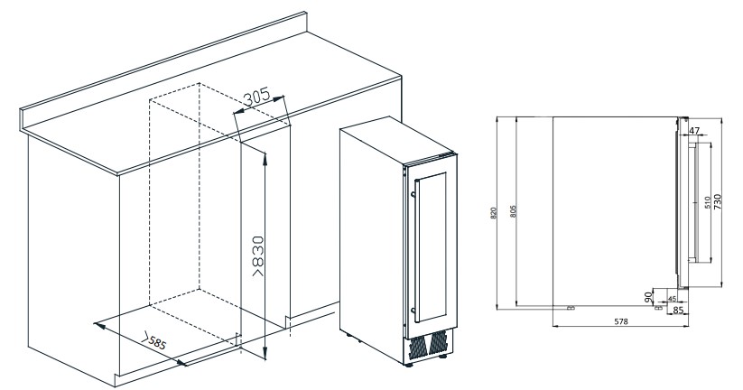 9940982 Винный шкаф Meyvel MV19-KWT1 белый STDN-0131528 - Вид №6