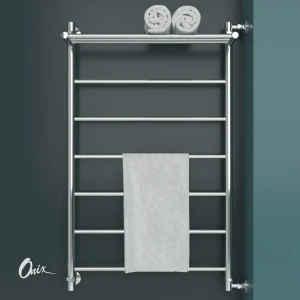 92005814 Полотенцесушитель водяной с полкой лесенка Onix Classic plus right 60x100 см 1/2" нержавеющая сталь цвет хром STLM-1471683