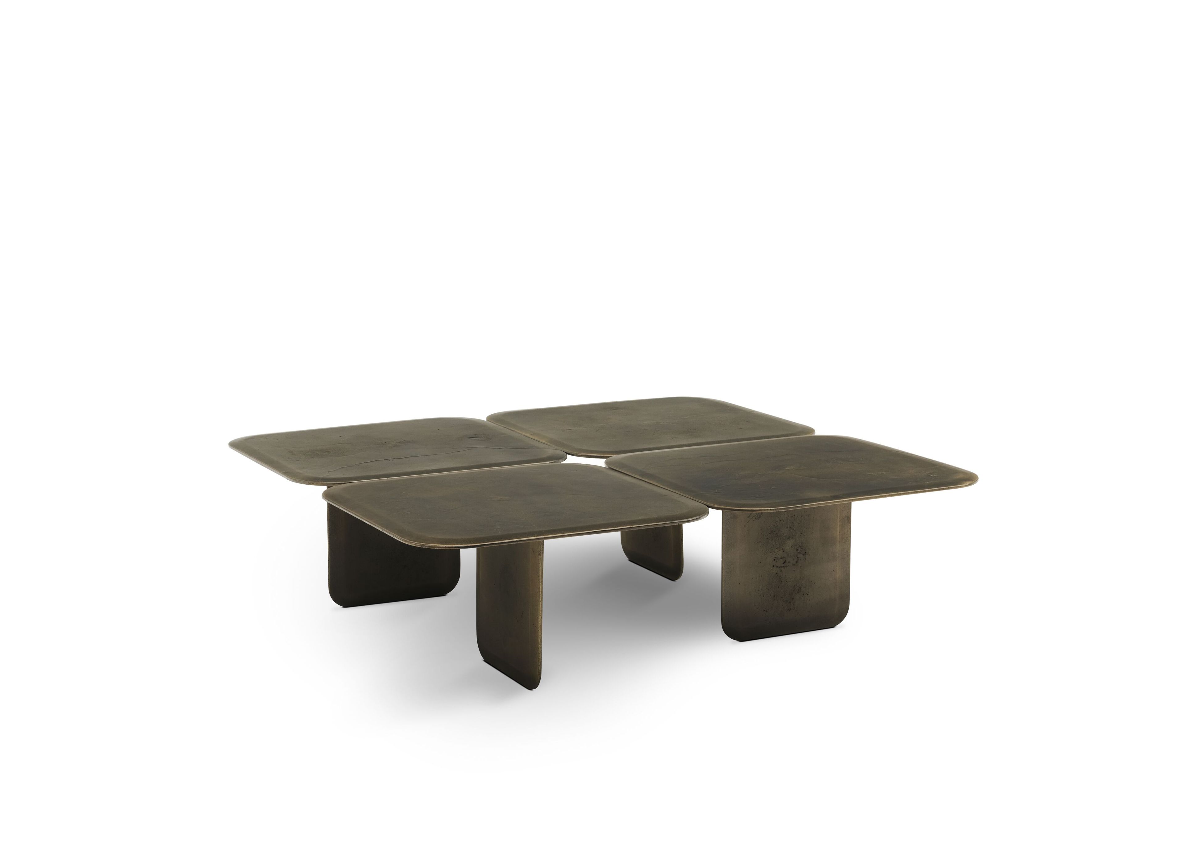 Прямоугольный журнальный столик из окисленного металла Enne AVALON ARCH-00095370 - Вид №2