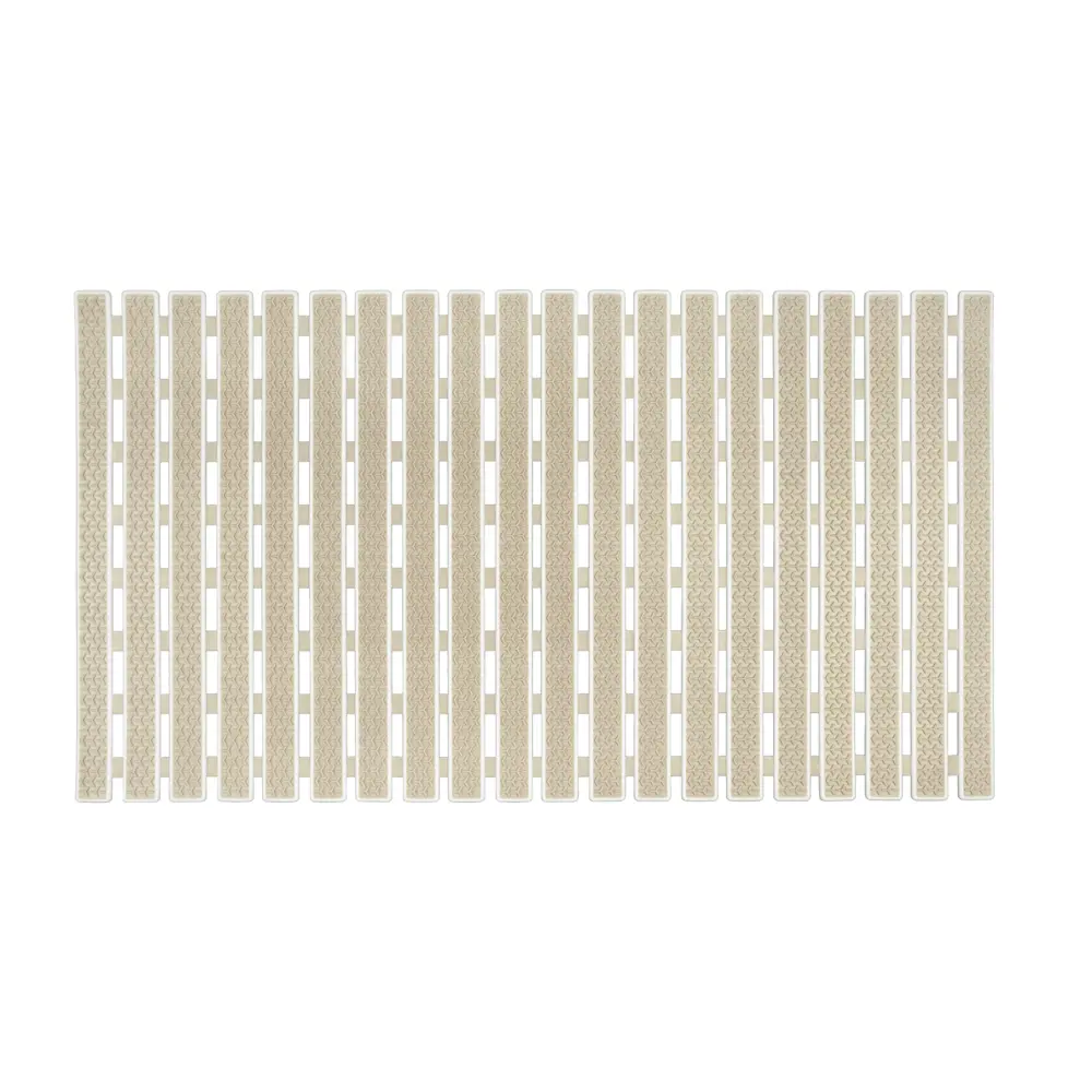 Коврик для ванной Аквалиния Идеал противоскользящий 38x69 см цвет бежевый STLM-2113519