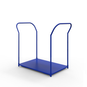 Тележка платформенная с двумя ручками ТЯ 3 основание (1000x600 мм, колеса черная резина 200 мм)