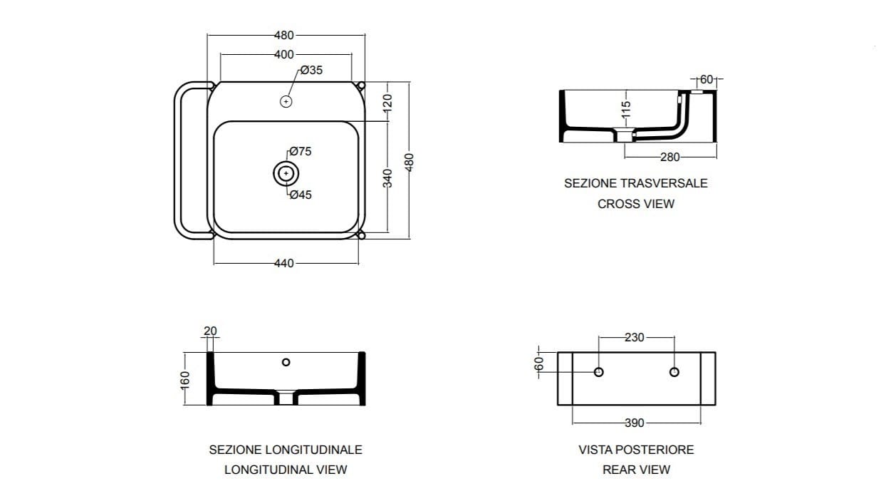Двойная раковина из нержавеющей стали с держателем для полотенец Axa вещь ARCH-00145467 - Вид №5