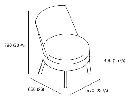 Деревянное кресло e15 BESSY ARCH-00086386 - Вид №6