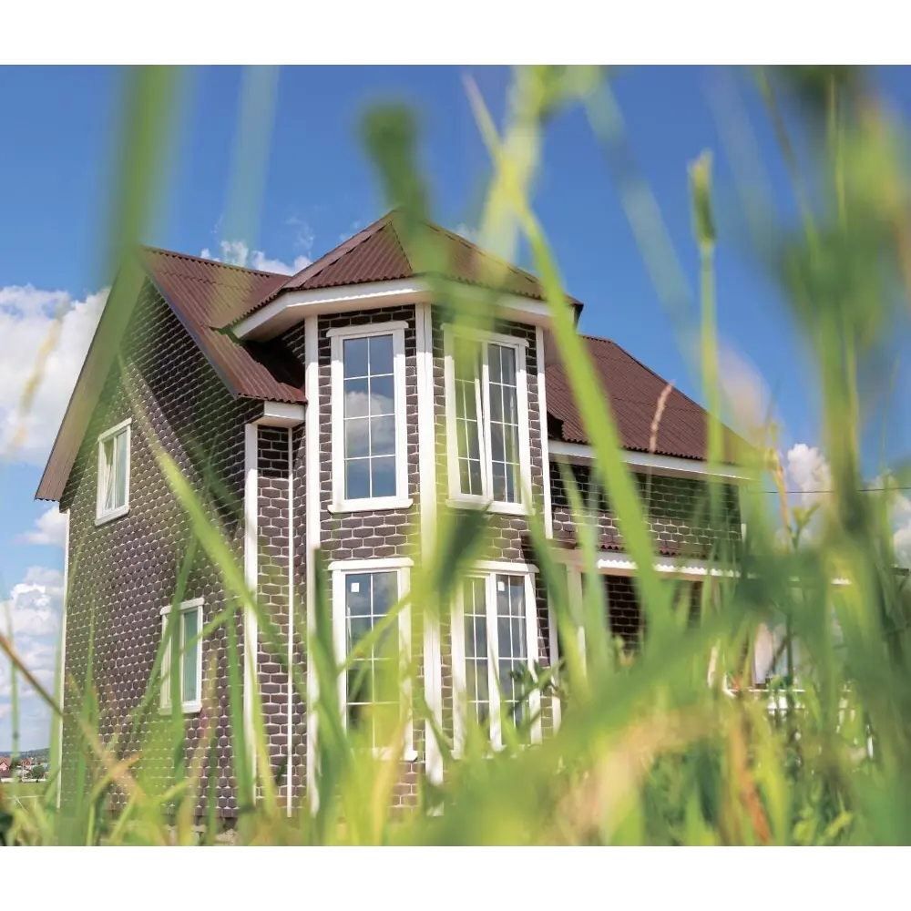 Фасадная плитка Hauberk 2.0 м² цвет кварцит ТЕХНОНИКОЛЬ STLM-2180507 - Вид №6