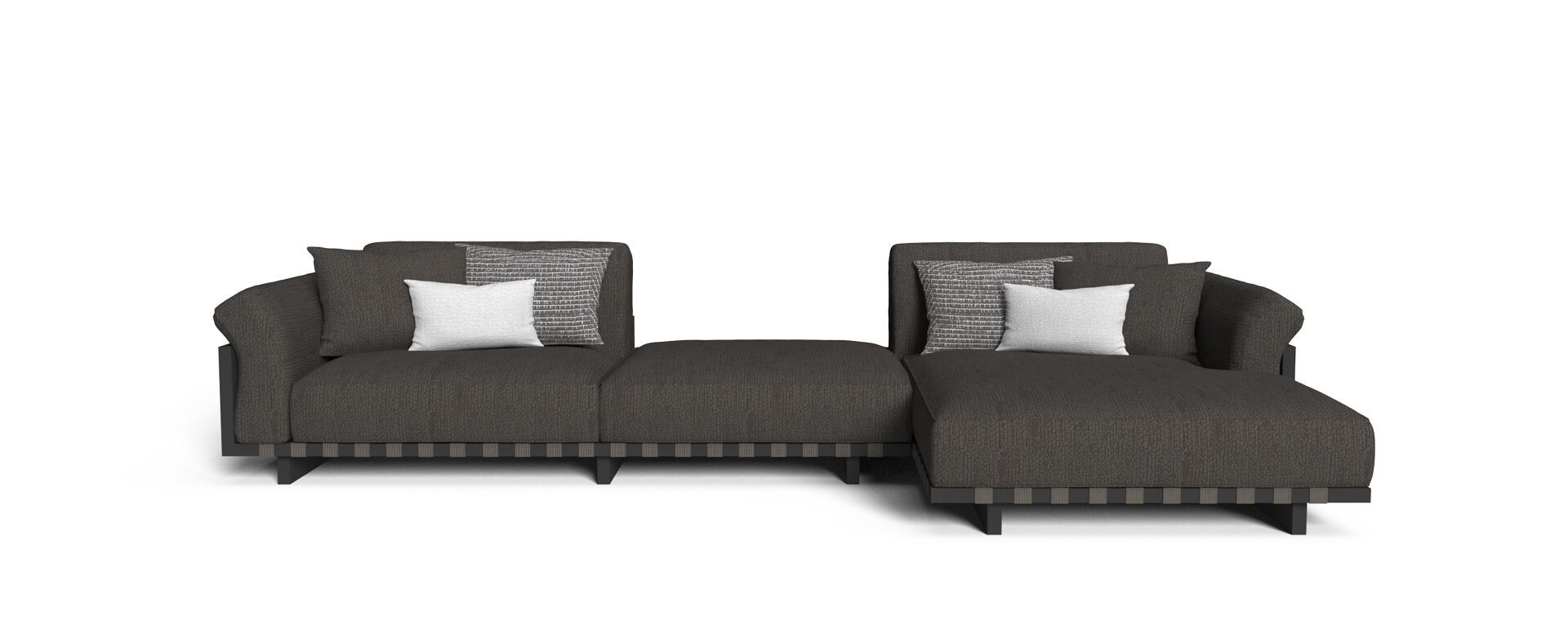 Тканевый модульный садовый диван Talenti Argo-alu ARCH-00087005 - Вид №1