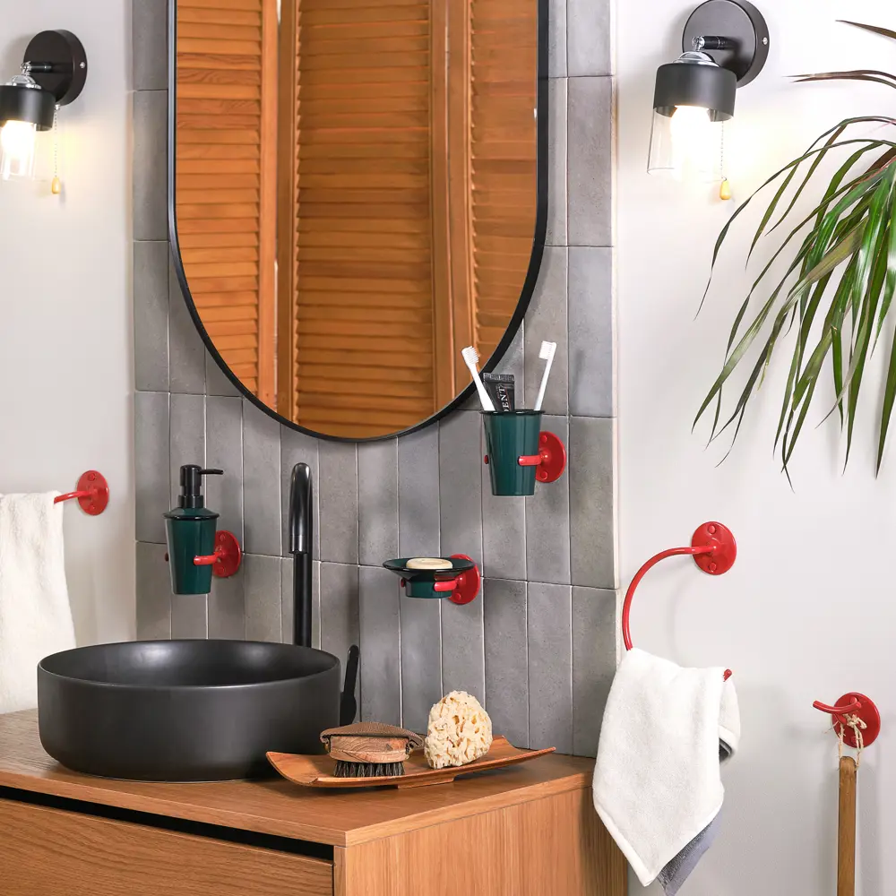 Держатель для полотенец Moroshka Trud кольцо цвет красный STLM-2143194 - Вид №9