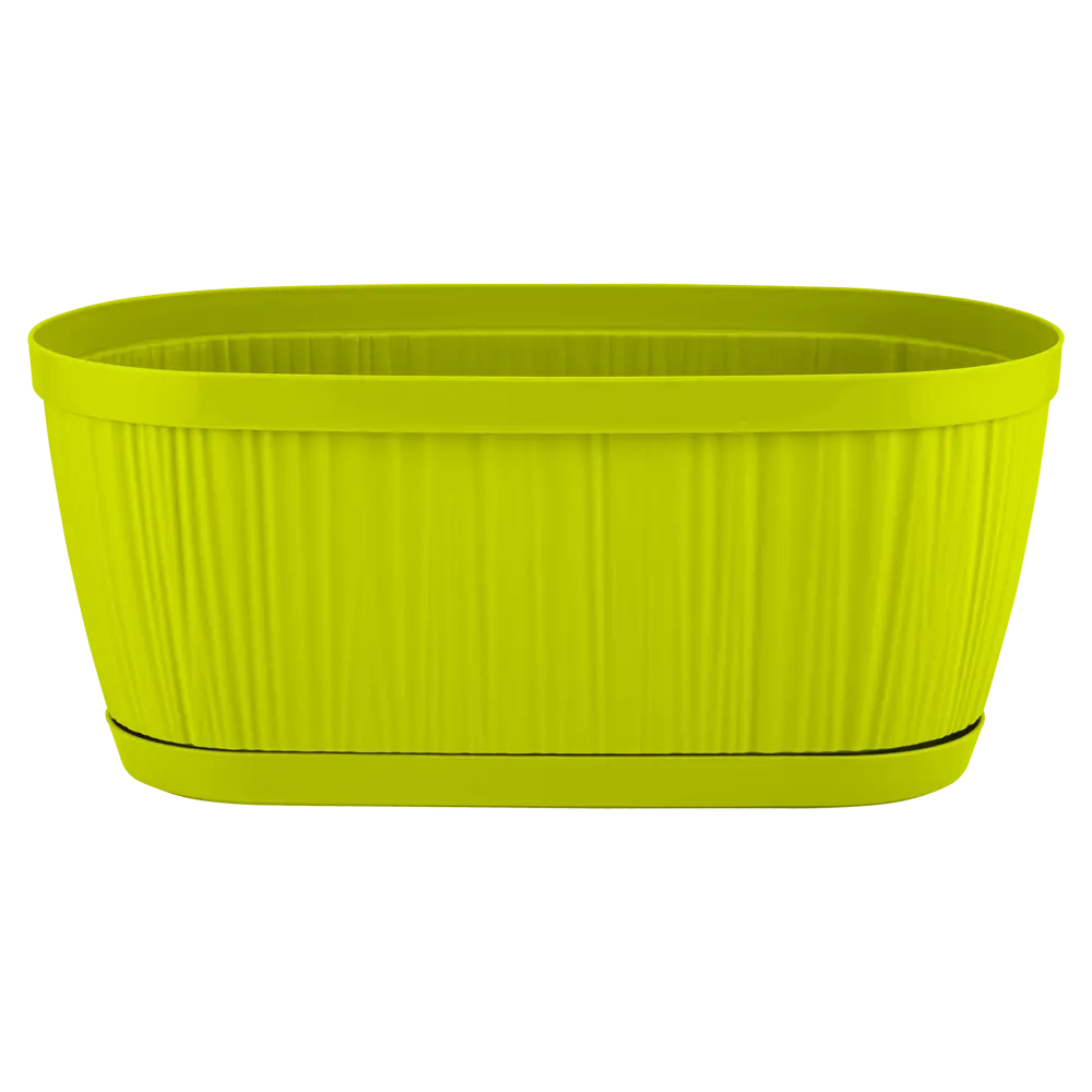 Горшок цветочный Ingreen Barcelona 27.5x14.5x12.2 см v2.7 л пластик салатовый 85114179 STLM-2026661 